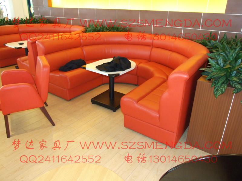 供应用于皮革的郑州咖啡厅沙发 奶茶店 靠墙卡座西餐厅茶餐厅简约北欧沙发桌椅组合
