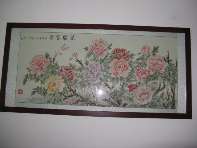 供应工笔艺术玻璃国画系列广州供应商图片