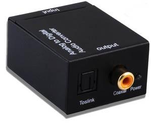 供应批发特价数字光纤同轴音频转换模拟左右声道音频转换器解码器图片
