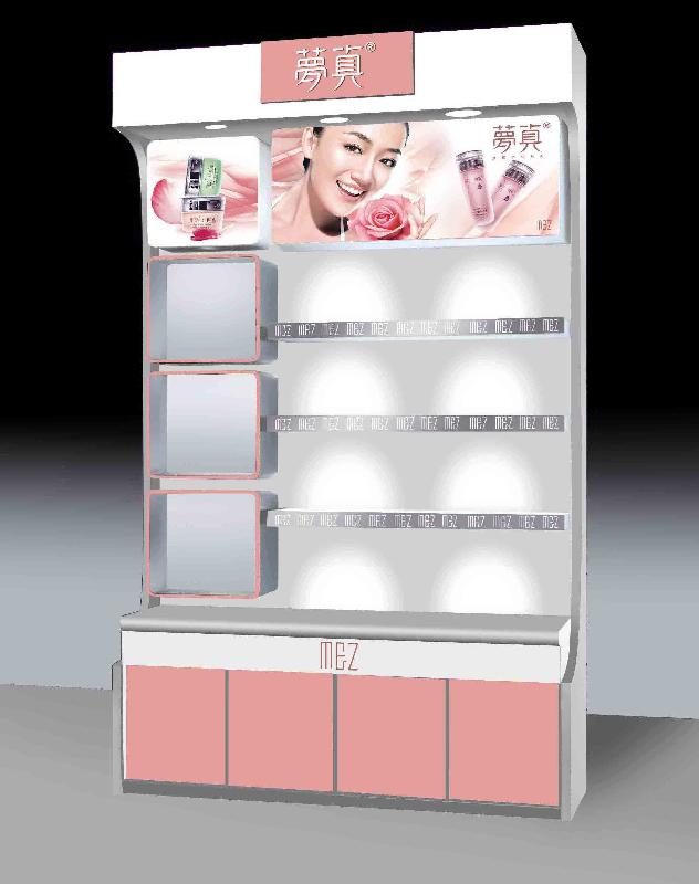供应深圳化妆品展柜厂家/化妆品展示柜设计效果图图片