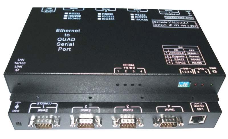 供应瑞旺串口服务器APORT400，串口转以太网设备，串口转网络，串口设备