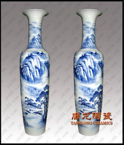 景德镇厂家批发制作青花手绘陶瓷瓶批发