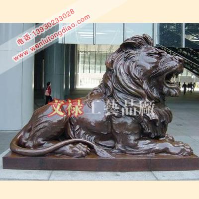 供应大型狮子雕塑汇丰银行铜狮子