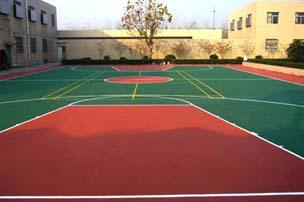 内蒙承接篮球场建设 篮球场施工 标准篮球场建造 篮球场标准尺寸图片