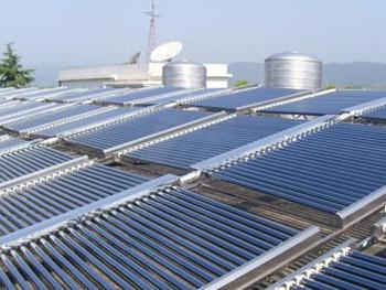 供应太阳能热水器厂家太阳能热水工程图片