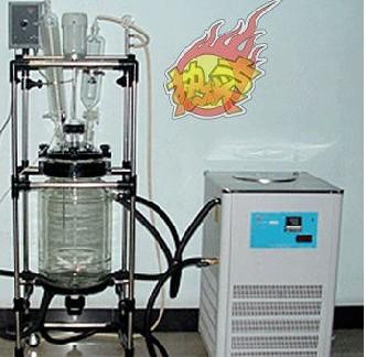 单层玻璃反应釜50L旋转蒸发器旋转蒸发仪循环水真空泵低温循环泵