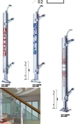 供应高档工程扁管立柱，扁管立柱，不锈钢立柱，立柱