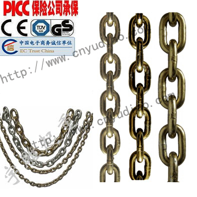 供应高强度起重吊索具合金钢起重链条80级起重链条-专业生产