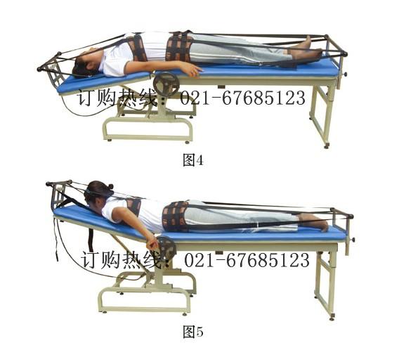 供应牵引床手动B03颈、腰椎牵引床,自我颈椎腰椎牵引治疗床