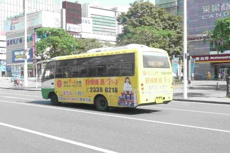 供应广东东莞车身广告专业制作发布东莞心域广告中心