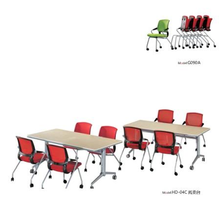 供应折叠式办公桌、折叠会议桌、折叠桌图片
