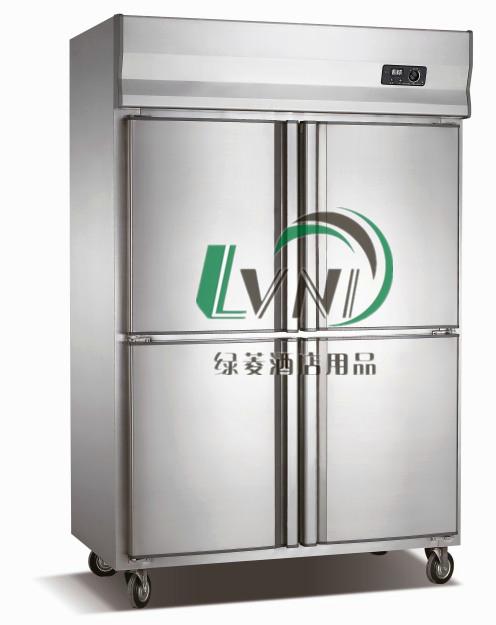 供应圆弧门商用冷柜厨房柜 不锈钢厨房冷柜冰箱冰柜【绿菱】