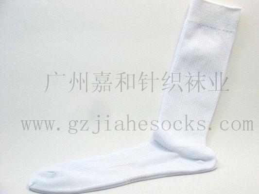 广州袜厂加工批发长筒学生袜 学生长筒袜 纯棉 白色 宝蓝色