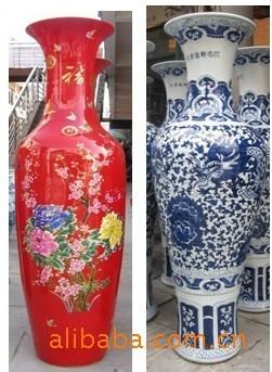 景德镇落地大花瓶，商务礼品茶瓶，大花瓶，来样定制中国红瓷大花瓶