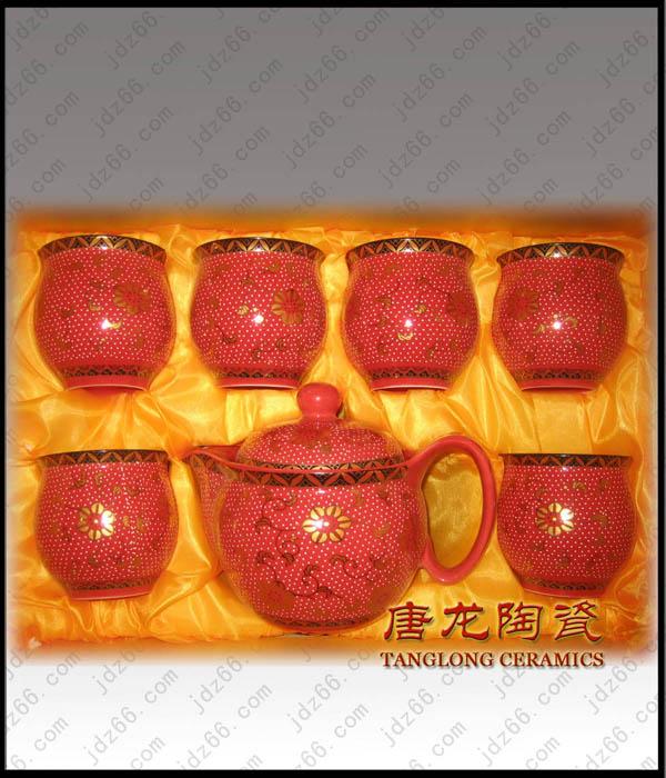 景德镇市中国红陶瓷茶具厂家