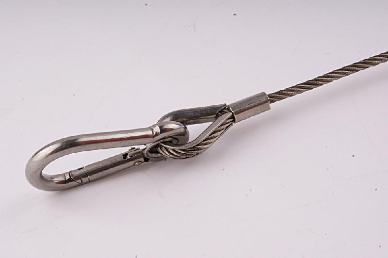 供应用于广泛的304压端子头涂塑钢丝绳 螺丝钢丝绳