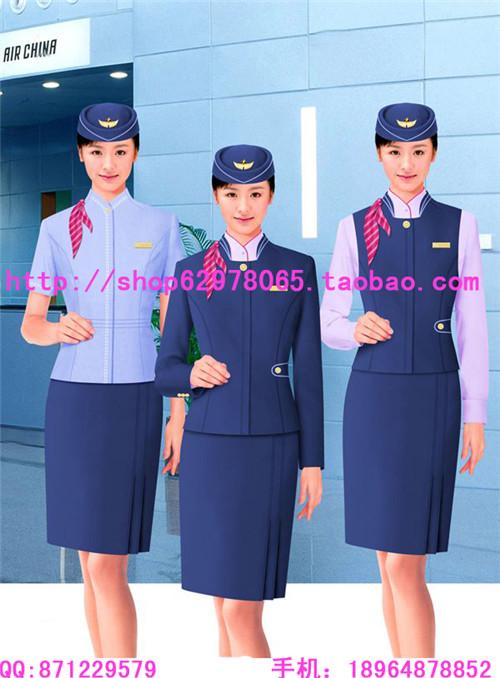 供应夏季空姐服,夏天空姐服,空姐服夏装,空姐服套装,上海空姐服