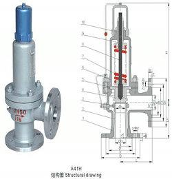 江苏A41H弹簧微启式安全阀