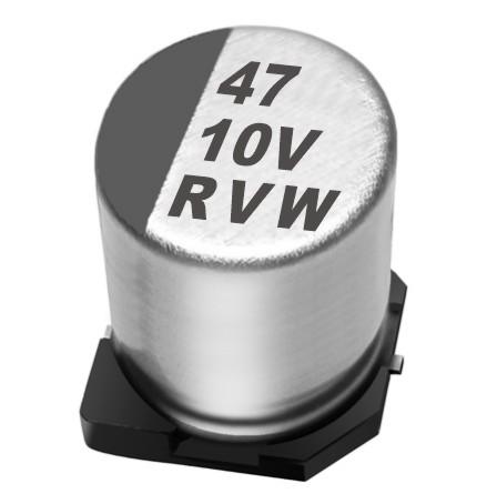 供应贴片铝电解电容RVT1U 50 45.4 价格