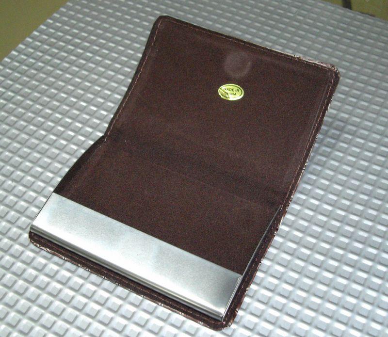 天津不锈钢名片夹制作天津金属名片盒订做天津皮质名片盒设计生产厂家