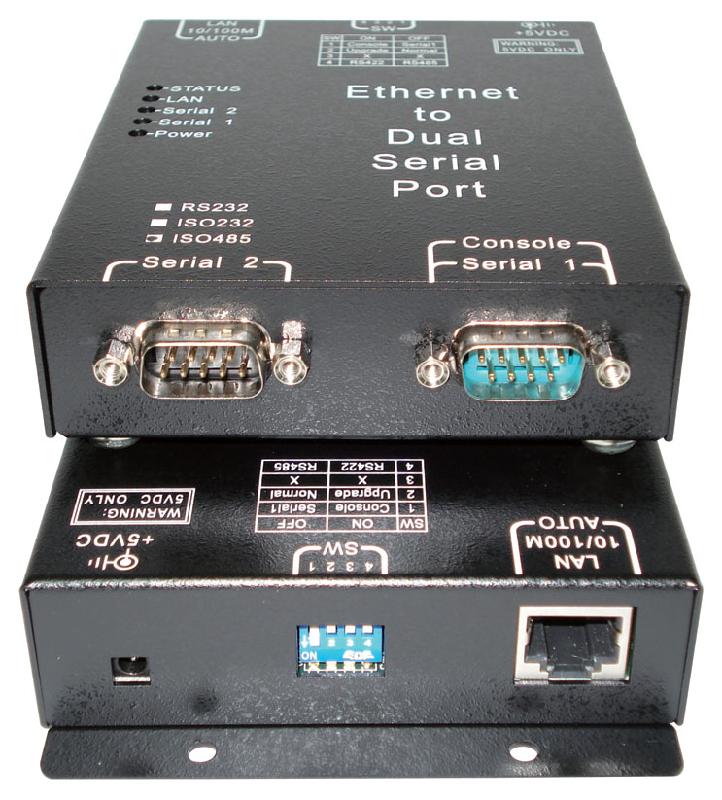 南昌串口服务器APORT201，2口以太网串口服务器，