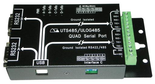 usb转串口转换器厂家，USB转2个232/2个485串口转换器