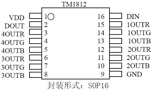 TM1812灯条护栏管驱动IC批发