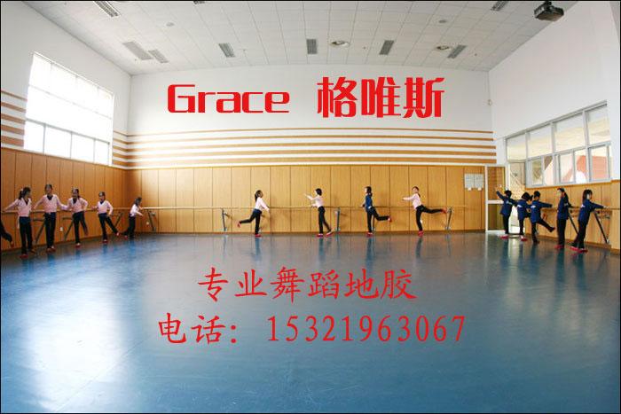 供应舞蹈专用pvc地板胶，学校舞蹈排练教室用地板图片