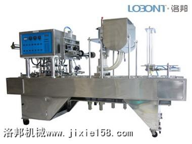 供应气动杯装饮料自动灌装封口机重庆洛邦机械厂图片