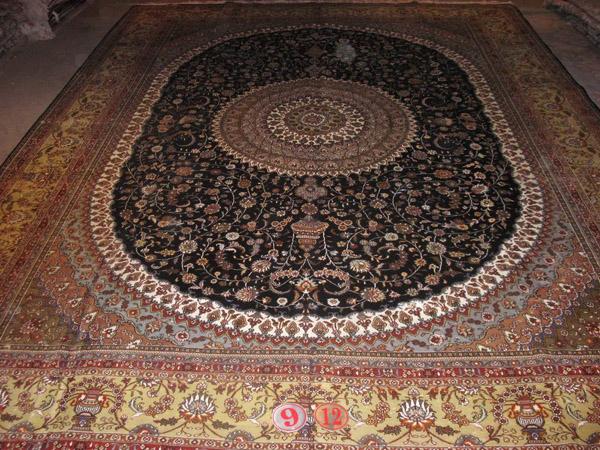 供应土耳其结手工真丝地毯，土耳其手工真丝地毯生产厂家，北京批发土耳其手工地毯