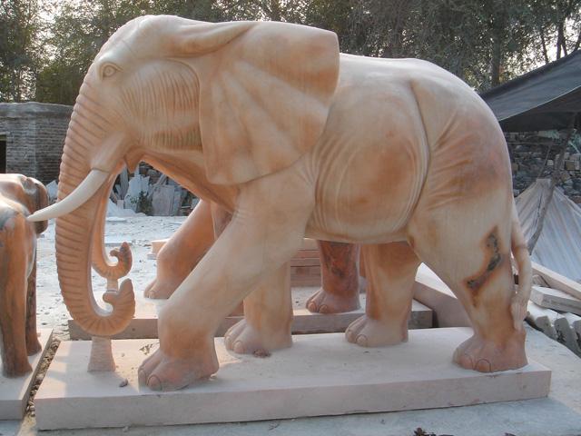 供应曲阳现代石雕大象