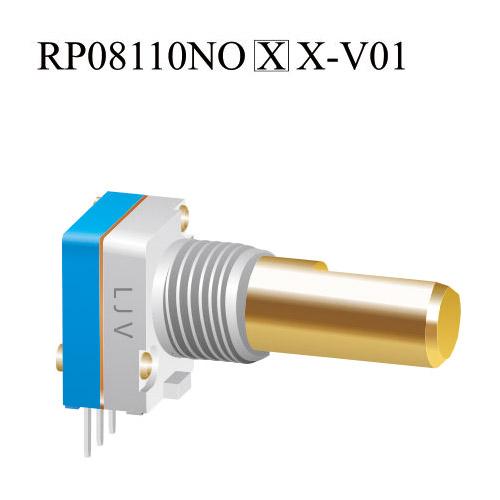 电位器厂家生产RP08防水金属轴通讯对讲机旋转电位器