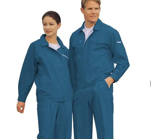 供应西安都市蓝领服饰专业定做工装全棉工作服加油站放静电工作服