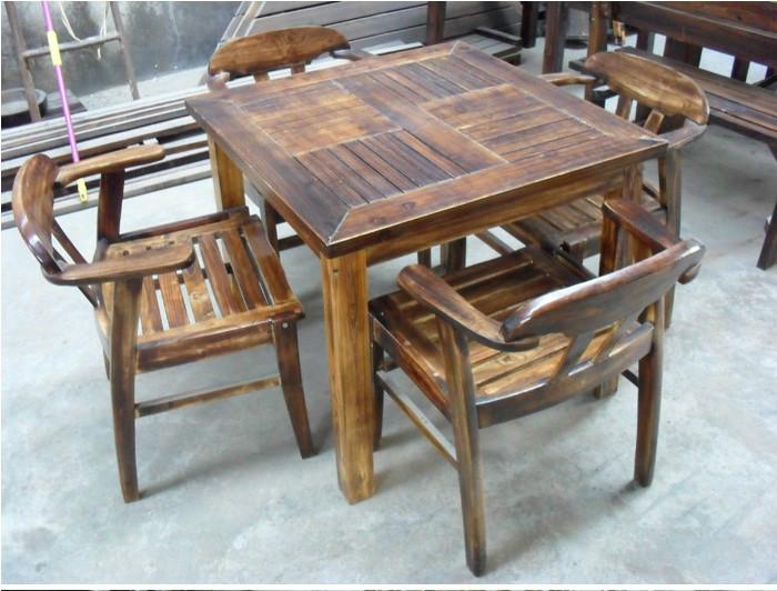 北京酒吧桌椅定做户外家具板椅批发