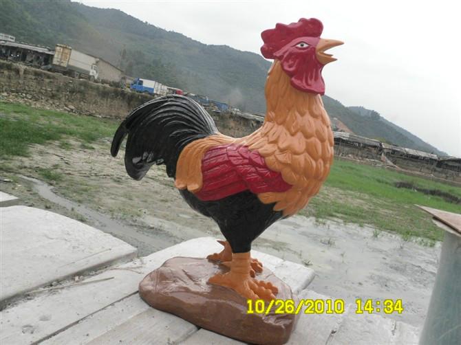 深圳市玻璃钢公鸡雕塑厂家