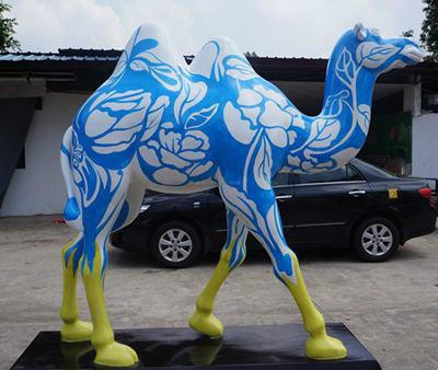 供应仿真骆驼-玻璃钢动物雕塑