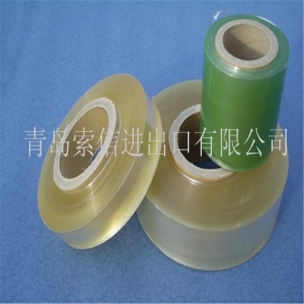 供应PVC缠绕膜生产厂家 大量供现货12公分绿色PVC包装膜
