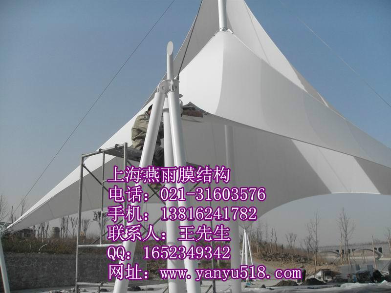 供应扬州膜结构景观蓬钢结构遮阳膜伞高速公路加油站遮阳篷收费站雨棚