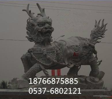 济宁市石雕麒麟设计图厂家