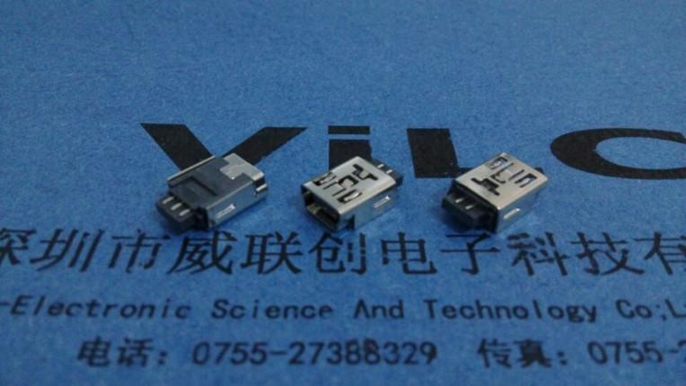 供应MINI-USB-5P焊线式母座