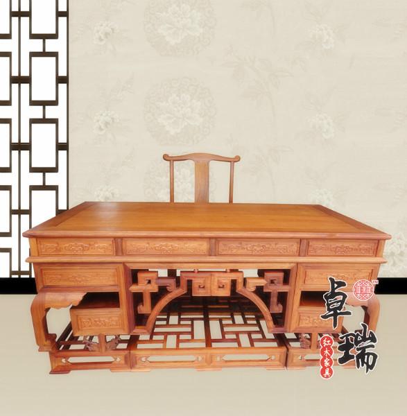 供应重庆红木家具厂家直销2米弯角办公桌