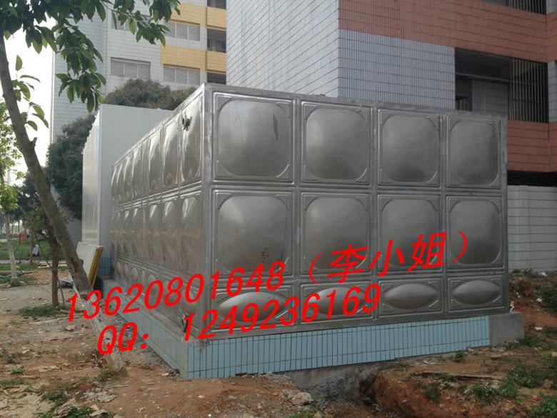 供应广州越秀区工程方形保温水箱批发价-广州不锈钢圆形工程水塔价格