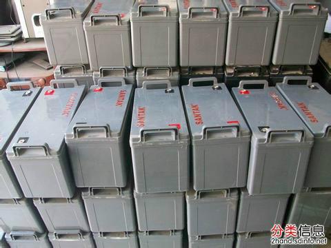 供应上海嘉定区回收废旧UPS不间断电池，嘉定收购废旧叉车电池价格图片