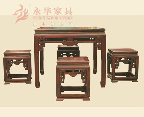 黄花梨回纹八仙桌厂家直接#广州永华家具红木家具生产基地