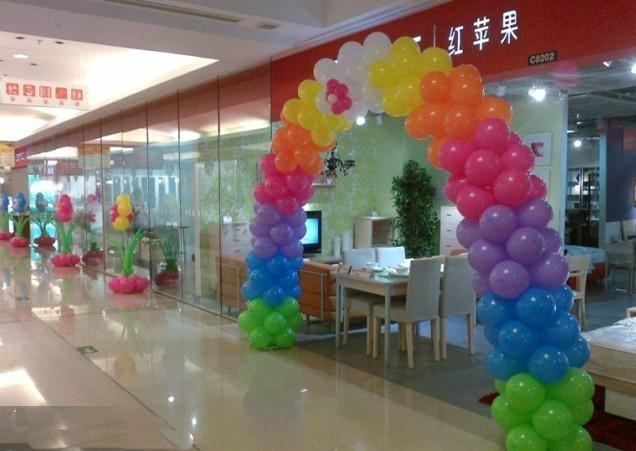 供应惠州市龙门店面开张促销气球装饰