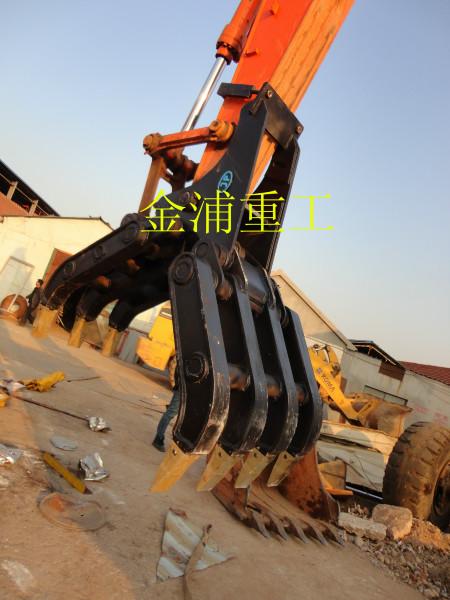 25吨挖掘机7爪抓钢机夹木机批发