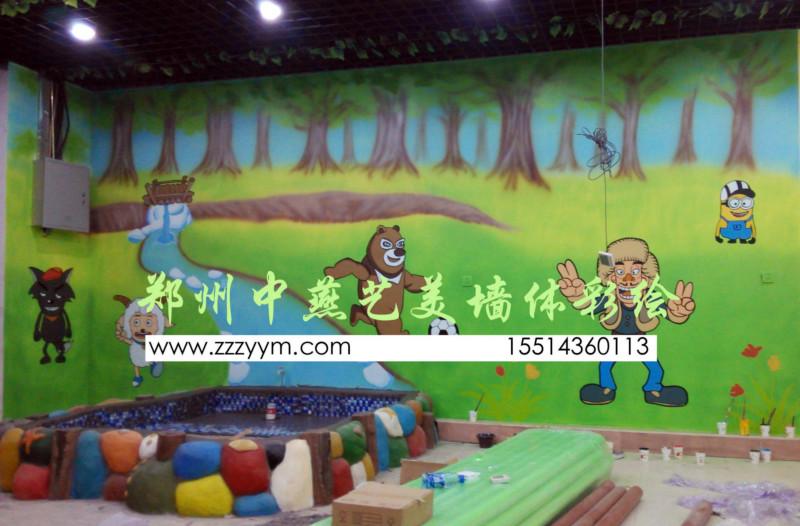 供应幼儿园彩绘郑州幼儿园彩绘墙绘