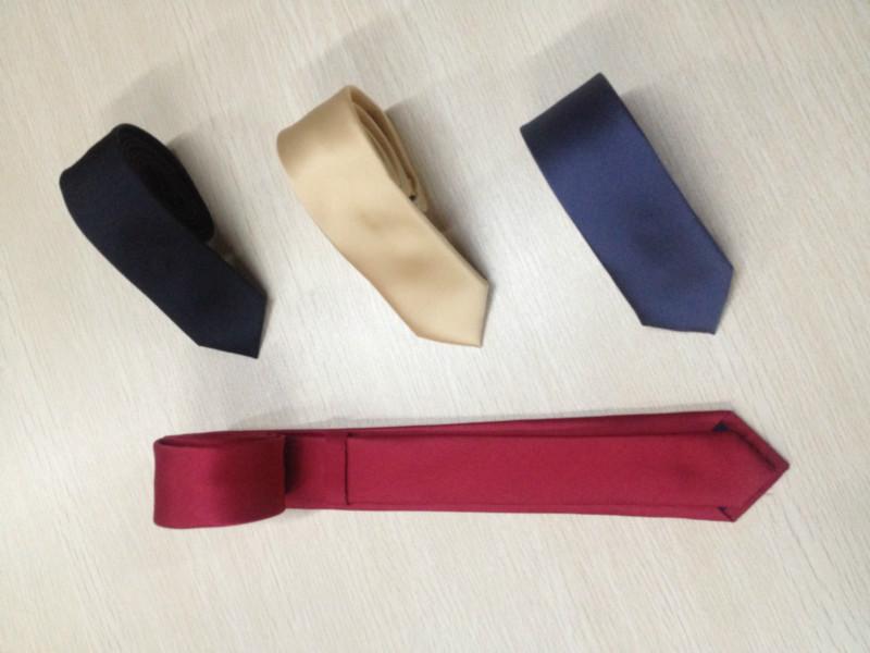 供应广州涤纶领带仿丝领带厂家 仿丝领带批发 报价 窄领带5CM