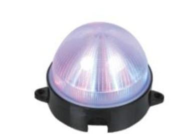 供应LED全彩点光源方形圆形点光源，内控外控彩色桥梁灯具图片
