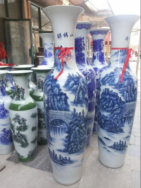 上海景德镇落地陶瓷开业大花瓶现货批发